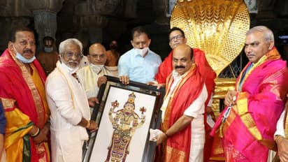 ತಿರುಪತಿಯಲ್ಲಿ ತಿಮ್ಮಪ್ಪನ ದರ್ಶನ ಪಡೆದ ಸಿಎಂ