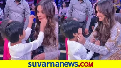 Malaika Arora: ಬಾಲಿವುಡ್ ನಟಿಯ ಕೆನ್ನೆ ಹಿಂಡಿದ ಹುಡುಗ, ನಟಿಯ ರಿಯಾಕ್ಷನ್ ಹೀಗಿತ್ತು
