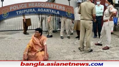 Tripura polls – প্রচার ঘিরে উত্তেজনা, থানা থেকে চ্যাংদোলা করে বার করে দেওয়া হল তৃণমূল প্রার্থীকে
