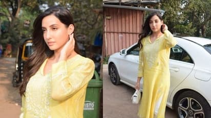 Nora Fatehi spotted in Mumbai post Satyamev Jayate 2 song Kusu Kusu release [PHOTOS]