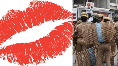 Tamilnadu Police| യൂണിഫോം ധരിച്ച പൊലീസുകാരനെ ചുംബിച്ച് ഭാര്യയുടെ ബന്ധുവായ യുവതി; സസ്പെന്ഷനുമായി തമിഴ്നാട്