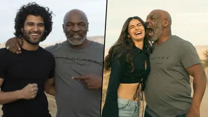 Vijay Deverakonda, Ananya Panday posing with Mike Tyson, enjoying Indian food and more