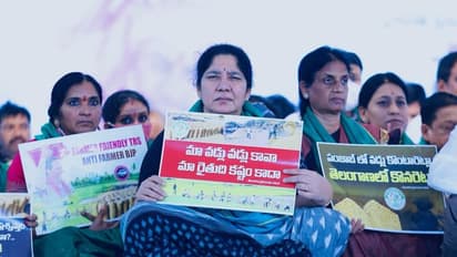 TRS Maha Darna: ప్లకార్డులు చేతబట్టిన మంత్రులు... ఇందిరాపార్క్ వద్ద టీఆర్ఎస్ నిరసన (ఫోటోలు)