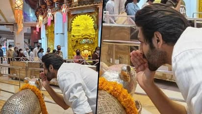 Dhamaka star Kartik Aaryan visits Siddhivinayak Temple with family to express gratitude
