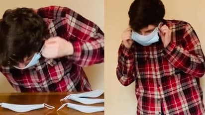 ഏഴ് സെക്കന്‍റ് കൊണ്ട് 10 മാസ്ക്കുകൾ ധരിച്ച് ഗിന്നസ് വേൾഡ് റെക്കോർഡുമായി യുവാവ്