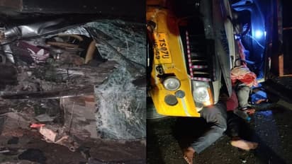 Road Accident: షాద్ నగర్లో అర్ధరాత్రి ఘోర రోడ్డు ప్రమాదం.. ఓవర్ స్పీడ్తో రెండు వాహనాలు ఢీకొని ఒకరు మృతి..