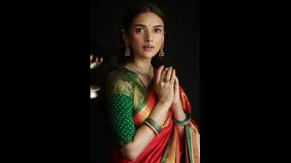 Aditi Rao: பரவசமூட்டும் லோ நெக் ஜாக்கெட்டில்... பளீச் அழகில் போதையேற்றும் அதிதி ராவ்! லேட்டஸ்ட் போட்டோஸ்!