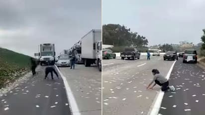 रोड पर होने लगी नोटों की बारिश, लोगों ने गाड़ी रोककर दोनों हाथों से लूटा, अब FBI कर रही मामले की जांच