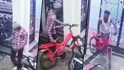 Watch: Robber enters house to steal cycle; What happens next is hilarious