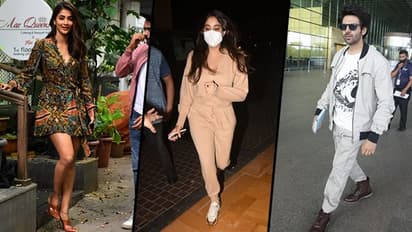 Pooja Hegde, Kartik Aaryan, Janhvi Kapoor and more spotted in Mumbai