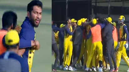 Syed Mushtaq Ali Trophy 2021-22: Shahrukh Khan's last ball six hands Tamil Nadu title win vs Karnataka (WATCH)