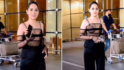 Urfi Javed does it again; seen in an ATROCIOUS dress at airport