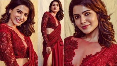 Samantha Ruth Prabhu | ചുവപ്പില്‍ മനോഹരിയായി സാമന്ത; ചിത്രങ്ങൾ വൈറല്‍