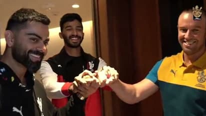 RCB video:ಮ್ಯೂಸಿಕ್ ವಿಡಿಯೋದಲ್ಲಿ ಜೊತೆಯಾಗಿ ಹೆಜ್ಜೆ ಹಾಕಿದ ಕೊಹ್ಲಿ ಎಬಿಡಿ!