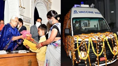 UP News: PM केयर फॉर चिल्ड्रेन योजना का हुआ शुभारंभ, राज्यपाल आनंदीबेन ने अनाथ बच्चों को दी उपयोगी किट