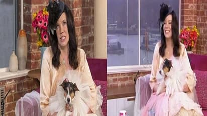 ఈవిడ టేస్టే డిఫరెంట్... భర్తతో విడాకులు.. కుక్కతో పెళ్లి.. ఎందుకటా అంటే...