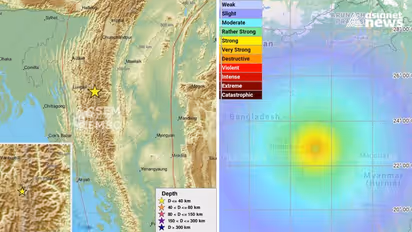 Earthquake: ഇന്ത്യ- മ്യാൻമർ അതിർത്തിയിൽ ഭൂചലനം; റിക്ടർ സ്കെയിലിൽ 6.1 തീവ്രത