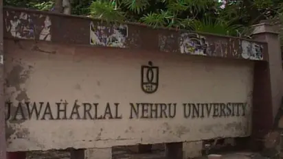 Delhi Police remove saffron flag, posters put up by Hindu Sena near JNU campus in swift action