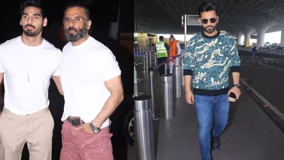 Suniel Shetty, Ahan Shetty, Rahul Vaidya and more, celebs spotted on Saturday