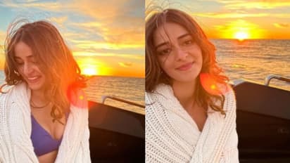 Liger : സൂര്യാസ്തമയം ആസ്വദിച്ച് അനന്യ പാണ്ഡെ, 'ലൈഗറി'ന്റെ സെറ്റില് നിന്നുള്ള ഫോട്ടോകള്