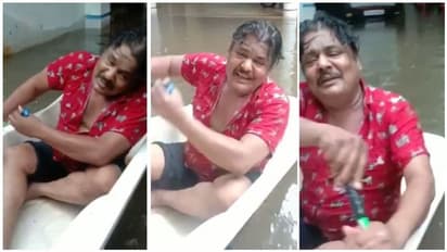 MansoorAliKhan: நீ... மீசை வைத்த குழந்தையப்பா! சென்னை வெள்ளத்தில் படகோட்டி என்ஜாய் பண்ணும் மன்சூர் அலிகான்!