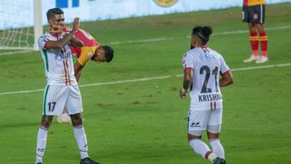 ISL 2021, ডার্বির রং সবুজ-মেরুণ, লাল-হলুদকে ৩-০ গোলে উড়িয়ে দিল এটিকে মোহনবাগান