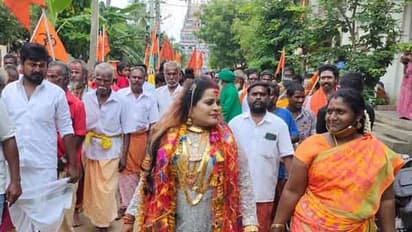 போலீஸ் விசாரணையின் போது சாமியாட்டம்... தில்லாலங்கடி பெண் சாமியார் காளிமாதாவின் லீலைகள்..!