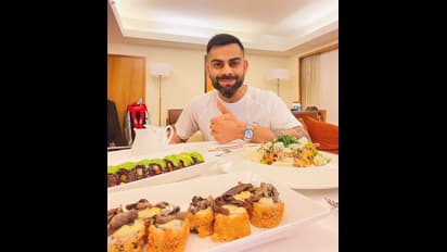 Virat Kohli shows his Trident hotel dinner spread post workout (WATCH)