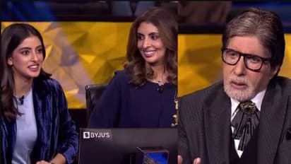 KBC 13: Amitabh Bachchan reveals special preparations for Navya Naveli Nanda, Shweta Bachchan episode, watch