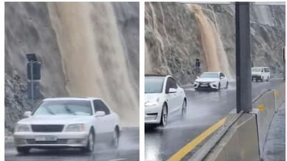 Gulf News : യുഎഇയില് ചിലയിടങ്ങളില് ശക്തമായ മഴ; റോഡുകളില് വെള്ളക്കെട്ട്