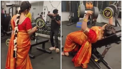 అత్తింటివారికి వార్నింగ్? పెళ్లి అలంకరణలో జిమ్లో వధువు ఫొటోషూట్ వైరల్.. నెటిజన్ల కామెంట్లు