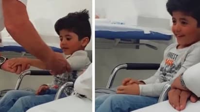 Viral Video :  ബാലന് ആദ്യമായി കൃത്രിമ കൈ പിടിപ്പിച്ചപ്പോൾ; ഹൃദയം തൊടും വീഡിയോ...