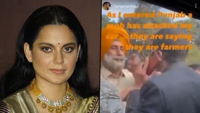 Kangana Ranaut’s car ‘attacked’ in Punjab; actor claims ‘they are farmers’. Watch