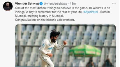 Ajaz Patel : പെര്‍ഫെക്‌ട് 10ന് പത്തരമാറ്റ് അഭിനന്ദനം; അജാസ് പട്ടേലിനെ വാഴ്‌ത്തി ക്രിക്കറ്റ് ലോകം