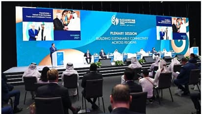 Expo 2020 : എക്സ്പോ 2020: പ്രൗഢ ചടങ്ങില് ഖസാഖിസ്ഥാന് ദേശീയ പതാക ഉയര്ത്തി