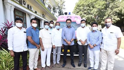 GiftASmile: కొల్లాపూర్ లో అంబులెన్స్ సేవలు... ప్రగతిభవన్ లో ప్రారంభించిన కేటీఆర్ (ఫోటోలు)