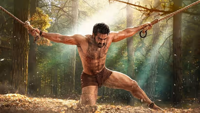 RRR latest poster: Jr NTR's flaunting his six-pack abs; fans are going gaga over his look as Bheem