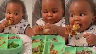 Viral Video : ഈ പൊരിച്ച ചിക്കന്‍ കഷ്ണങ്ങള്‍ കഴിക്കാന്‍ എനിക്ക് ആരുടെയും ആവശ്യമില്ല; വൈറലായി വീഡിയോ