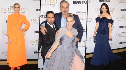 Sarah Jessica Parker, Cynthia Nixon, Kristin Davis at SATC reboot 'And Just Like That' premiere