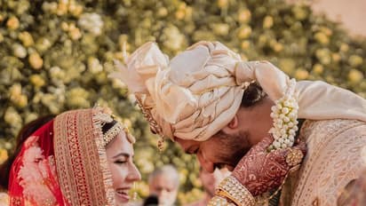 KatrinaKaif wedding video : கோட்டையில் மாலை மாற்றிக்கொண்ட கத்ரீனா கைஃப் - விக்கி கௌஷல் வெட்டிங் வீடியோ!!
