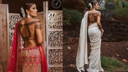 Henna Blouse : ലെഹങ്കയോടൊപ്പവും ഹെന്ന ബ്ലൗസ്; വൈറലായ ആ യുവതിയെ കണ്ടെത്തി സൈബര്‍ ലോകം