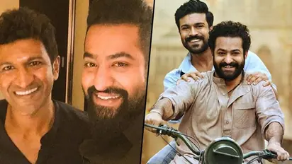 Jr NTR remembers Puneeth Rajkumar, sings Gelaya Gelaya at RRR meet in Bengaluru (Watch)
