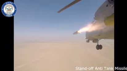 India tests helicopter-launched anti-tank missile at Pokhran