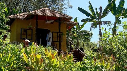 Home : ആറരലക്ഷം രൂപ ചെലവില് ഔഷധ സസ്യങ്ങൾ അരച്ചുചേർത്തുണ്ടാക്കിയ ഒരു മൺവീട്