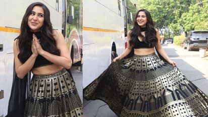 Sara Ali Khan Style: ಬ್ಲ್ಯಾಕ್‌ ಲೆಹೆಂಗಾದಲ್ಲಿ ಮಿಂಚಿದ ಸಾರಾ !