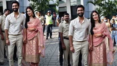 Newly married Katrina Kaif-Vicky Kaushal return to Mumbai [PHOTOS]