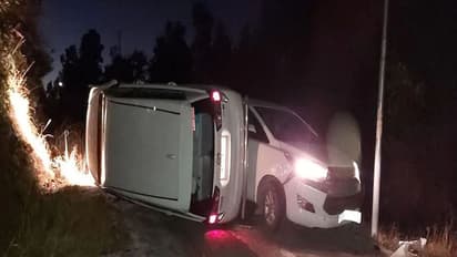 Uttarakhand : स्वास्थ्य मंत्री धन सिंह रावत की कार पलटी, बाल-बाल बचे, थलीसैंण से देहरादून लौटते वक्त हादसा