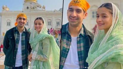 Alia Bhatt-Ayan Mukerji visit Gurudwara on Ranbir Kapoor's Brahmastra motion photo launch day
