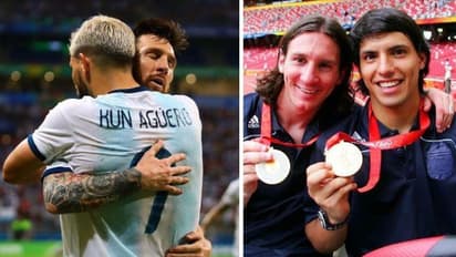 Sergio Aguero : 'എനിക്ക് വേദനിക്കുന്നുണ്ട്'; അഗ്യൂറോ ബൂട്ടഴിച്ചതിന് പിന്നാലെ വികാരാധീനനായി ലിയോണല് മെസി