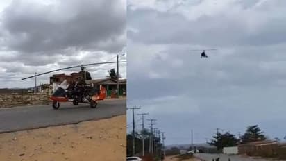 Helicopter from scrap ಕಾರು ಬಿಡಿಭಾಗದಿಂದ ಹೆಲಿಕಾಪ್ಟರ್ ನಿರ್ಮಾಣ, ವ್ಯಂಗ್ಯವಾಡಿದ ಗ್ರಾಮಸ್ಥರ ಮುಂದೆ ಹಾರಿತು ಲೋಕಲ್ ಚಾಪರ್!